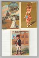 vintage European chromo advertising cards on the USA