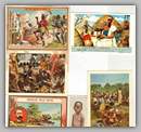 trade cards from different European sources on the Belgain Congo